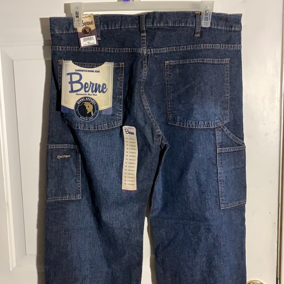 NWT Berne carpenter jeans size 16 short - Picture 3 of 4